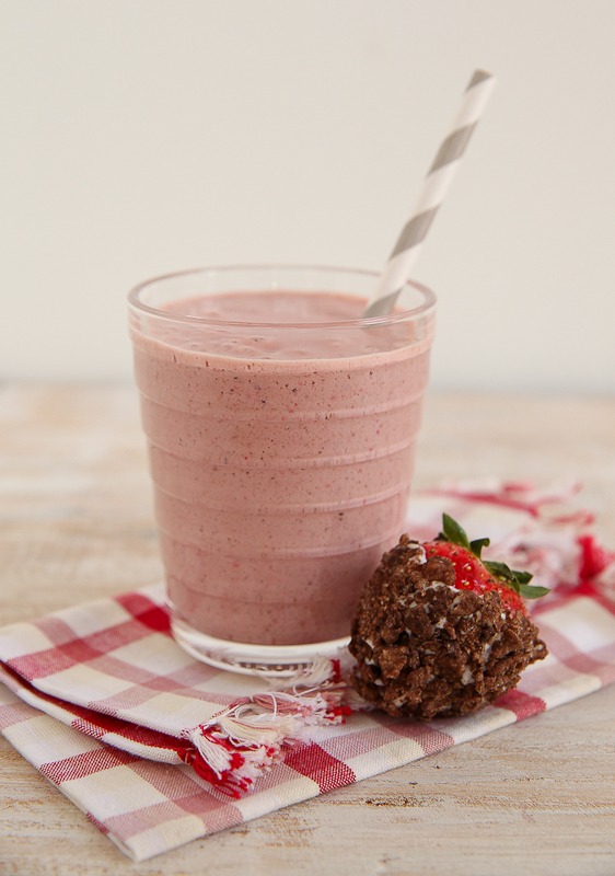 Chocolate covered strawberry smoothie recipe