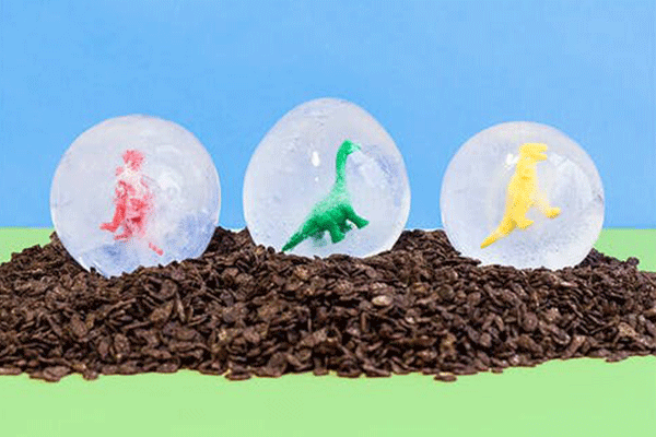 Dinosaur ice eggs craft