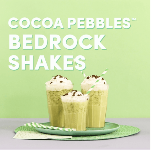 Cocoa PEBBLES Bedrock Shake recipe