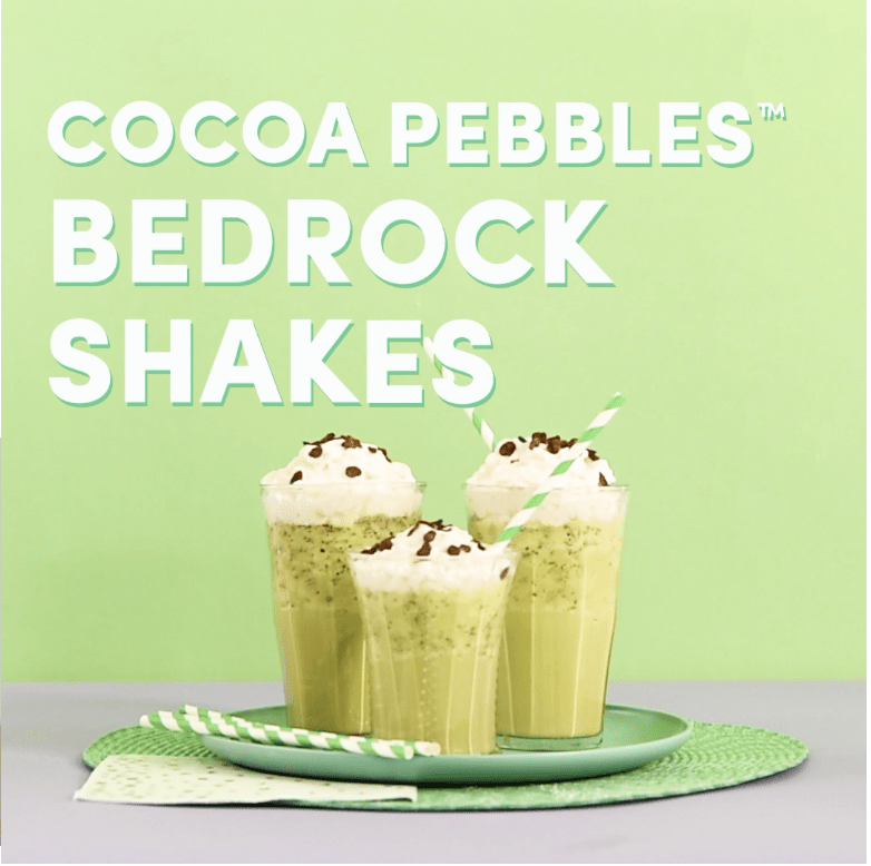 Cocoa PEBBLES Bedrock Shake recipe