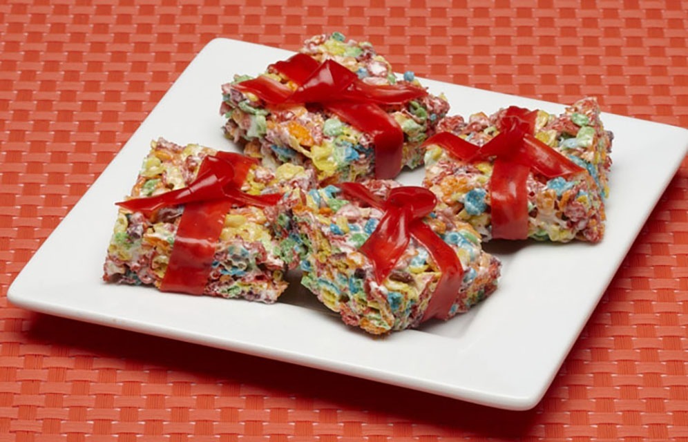 Fruity PEBBLES Holiday Crispy Treats recipe